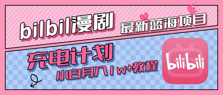 最新蓝海项目，B站充电计划，小白也能月入1w+-老K资源网