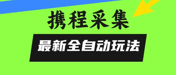 携程信息采集全自动玩法，0风控，无脑开干-老K资源网