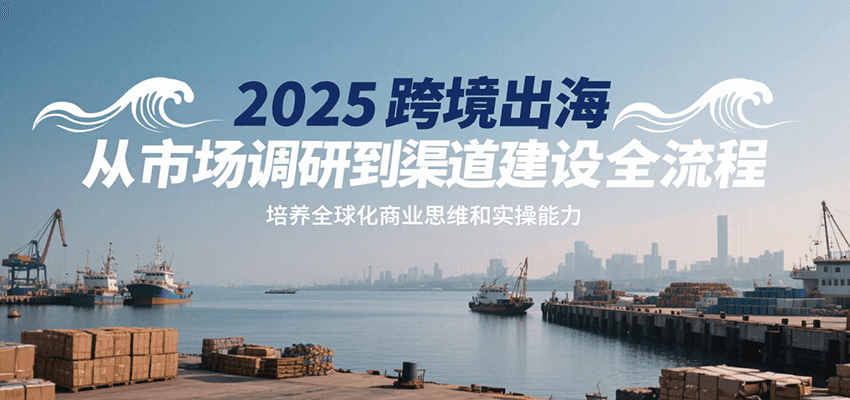 2025跨境出海从市场调研到渠道建设全流程，培养全球化商业思维和实操能力-老K资源网