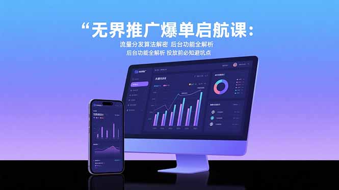 无界推广爆单启航课：流量分发算法解密 后台功能全解析 投放前必知避坑点-老K资源网