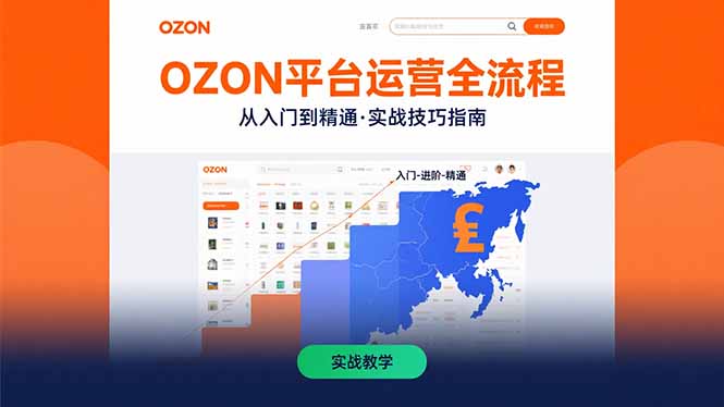 OZON平台运营全流程：快速掌握OZON从入门到精通的实战技巧-老K资源网