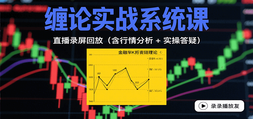 缠论实战系统课：直播录屏回放（含行情分析 + 实操答疑（更新8月）-老K资源网