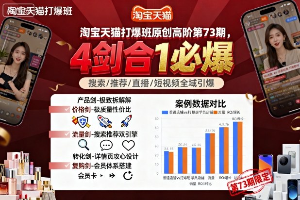 淘宝天猫打爆班原创高阶第73期，4剑合1必爆-老K资源网