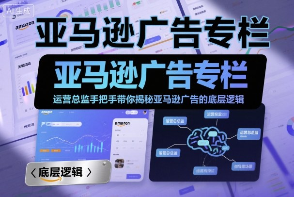 亚马逊广告专栏：运营总监手把手带你揭秘亚马逊广告的底层逻辑-老K资源网