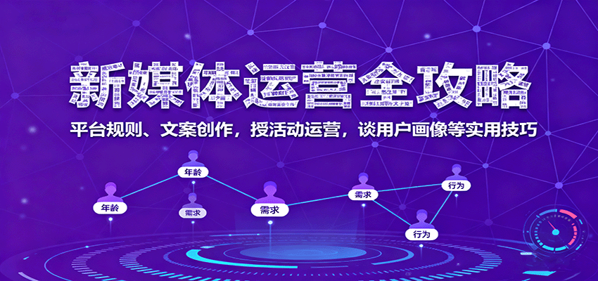 新媒体运营全攻略:平台规则、文案创作,授活动运营,谈用户画像等实用技巧-老K资源网