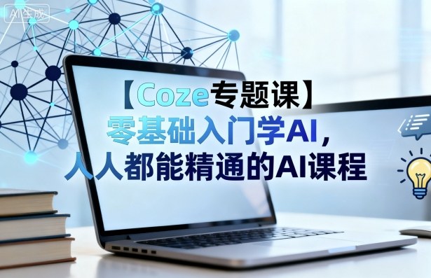 【Coze专题课】零基础入门学AI，人人都能精通的AI课程-老K资源网