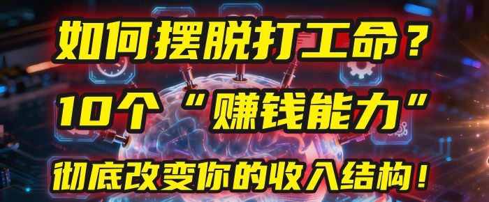 如何摆脱打工命？用10年总结10个“赚钱能力”，彻底改变你的收入结构！(2025必看)-老K资源网