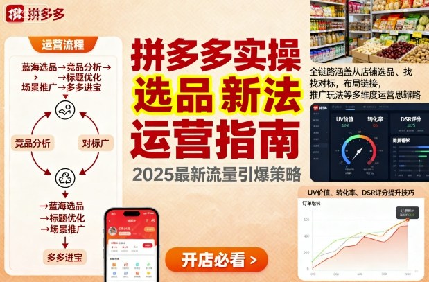 王校长9月12拼多多实操新玩法，全链路涵盖从店铺选品、找对标，布局链接，推广玩法等多维度运营思路-老K资源网