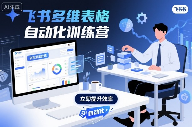 飞书多维表格自动化训练营，手把手教你告别重复处理，用多维表格开启高效办公新模式-老K资源网