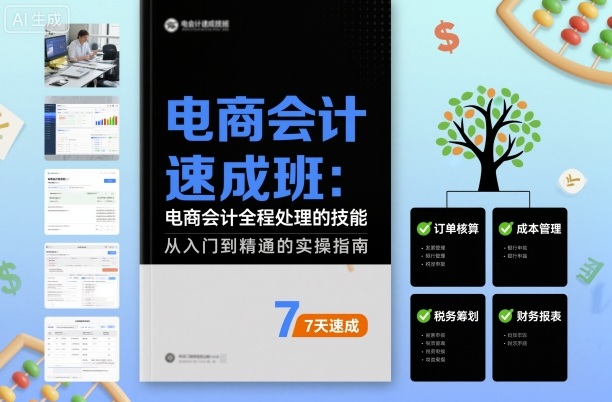 电商会计速成班，电商会计全程处理的技能-老K资源网