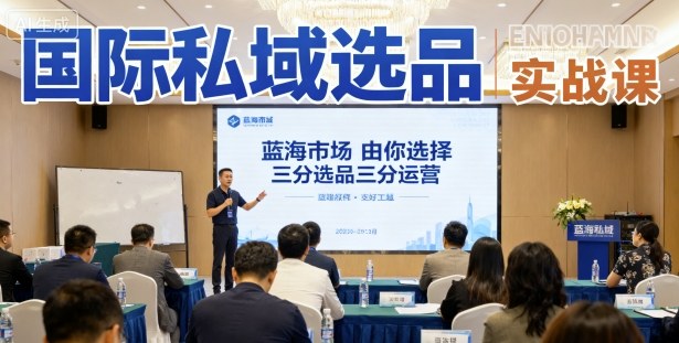 国际私域选品实战课，蓝海市场由你选择，七分选品三分运营-老K资源网