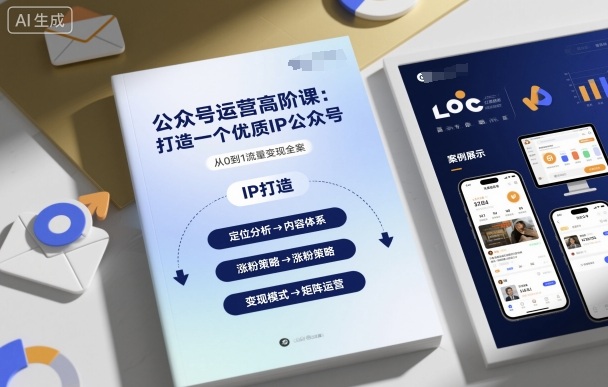 公众号运营高阶课，打造一个优质IP公众号-老K资源网