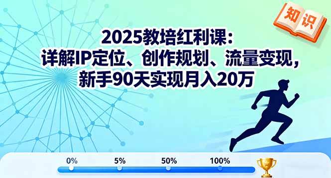 （16178期）2025教培红利课：详解IP定位、创作规划、流量变现，新手90天实现月入20万-老K资源网