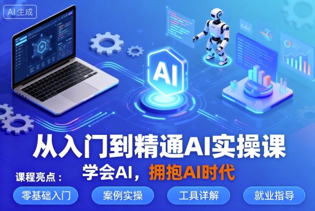 从入门到精通AI实操课，学会AI，拥抱AI时代-老K资源网
