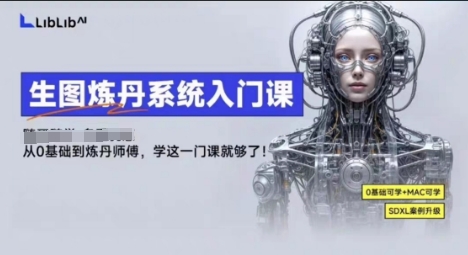 LibLibAI哩布哩布生图炼丹系统入门课，从生图到炼丹，只学这一门就够了-老K资源网