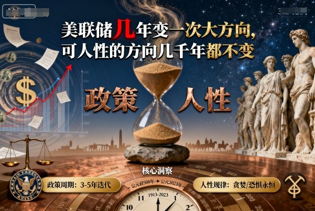 付费文章：美联储几年变一次大方向，可人性的方向几千年都不变-老K资源网