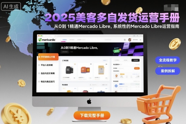 2025美客多自发货运营手册：从0到1精通Mercado Libre，系统性的Mercado Libre运营指南-老K资源网