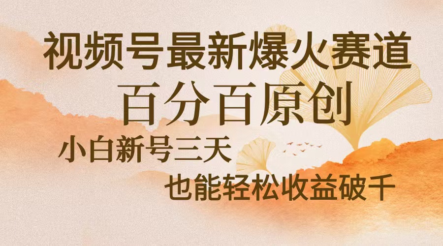 视频号最新爆火赛道，中老年粉深信不疑，百分百原创，新号三天收益轻松…-轻创联盟