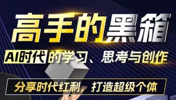 高手的黑箱：AI时代学习、思考与创作-分红时代红利，打造超级个体-轻创联盟