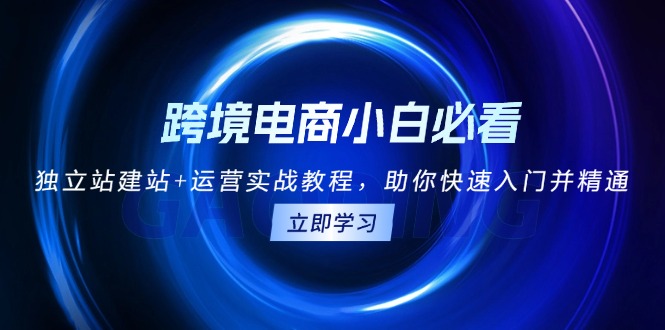 跨境电商小白必看！独立站建站+运营实战教程，助你快速入门并精通-轻创联盟