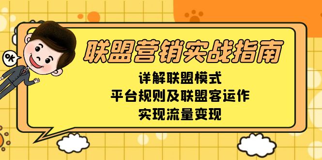 联盟营销实战指南，详解联盟模式、平台规则及联盟客运作，实现流量变现-轻创联盟