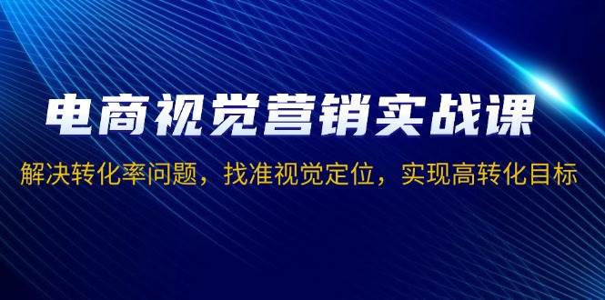 电商视觉营销实战课，解决转化率问题，找准视觉定位，实现高转化目标-轻创联盟