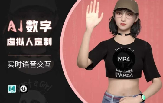 Ai数字人虚拟(智能体)实时语音交互特训营，​自行定制超写实角色AI数字人交互技术-轻创联盟