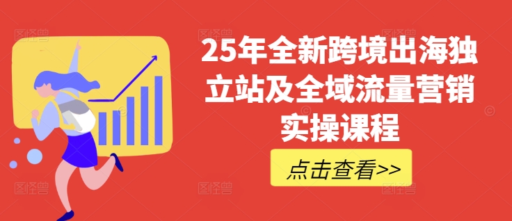 25年全新跨境出海独立站及全域流量营销实操课程，跨境电商独立站TIKTOK全域营销普货特货玩法大全-轻创联盟