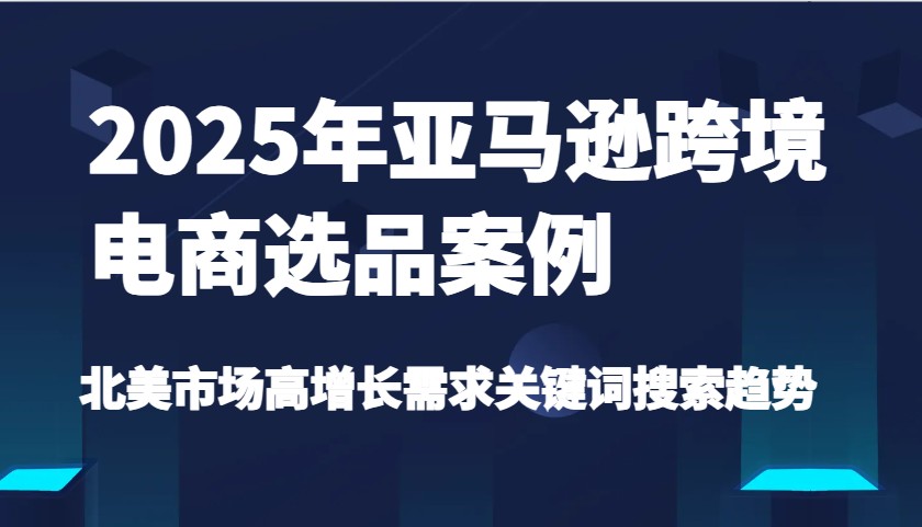 2025年亚马逊跨境电商选品案例-北美市场高增长需求关键词搜索趋势（更新)-轻创联盟