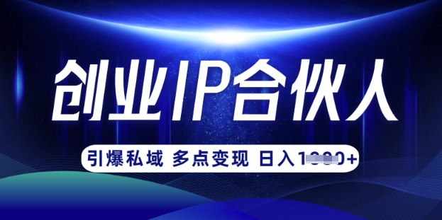 云帆·创业ip合伙人打造3.0，从0到1教你做网创，实现月入过W-轻创联盟
