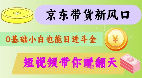 最新京东短视频带货代运营秘籍，轻松躺挣-轻创联盟