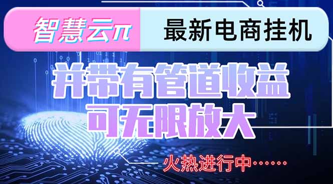 智慧云π电脑挂机单机每天收益300—500+ 并带有团队管道收益 可无限放大-轻创联盟