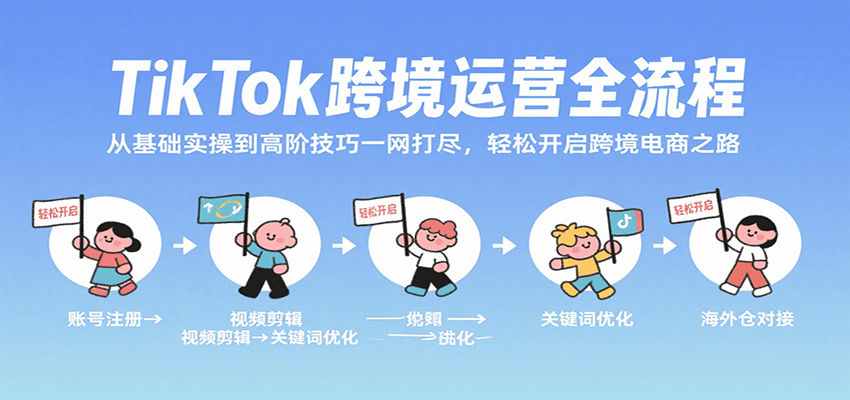TikTok跨境运营全流程，从基础实操到高阶技巧一网打尽，轻松开启跨境电商之路-轻创联盟