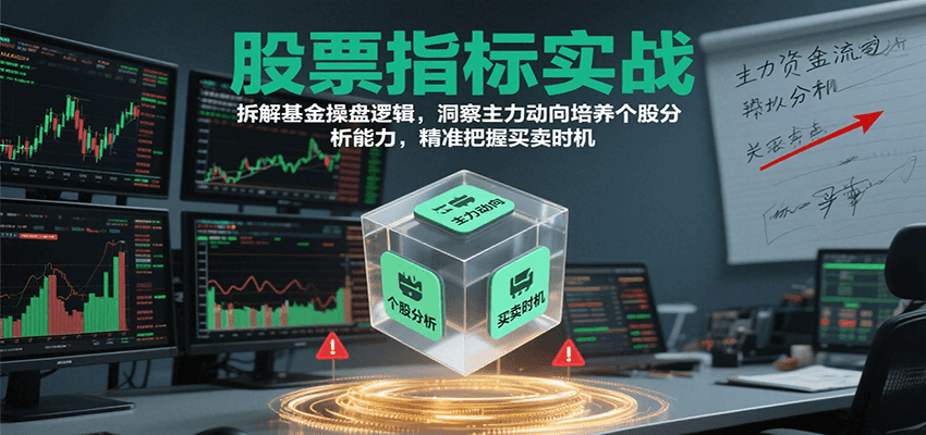 股票指标实战，基金操盘逻辑拆解，洞察主力动向培养个股分析能力把握买卖时机（更新）-轻创联盟