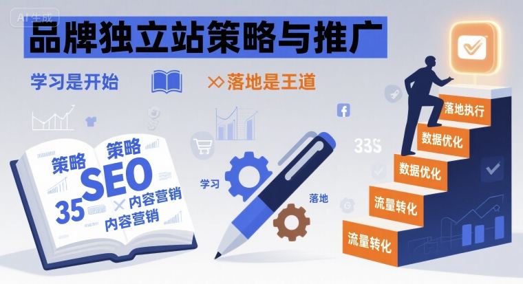品牌独立站策略与推广，学习是开始，落地是王道-轻创联盟